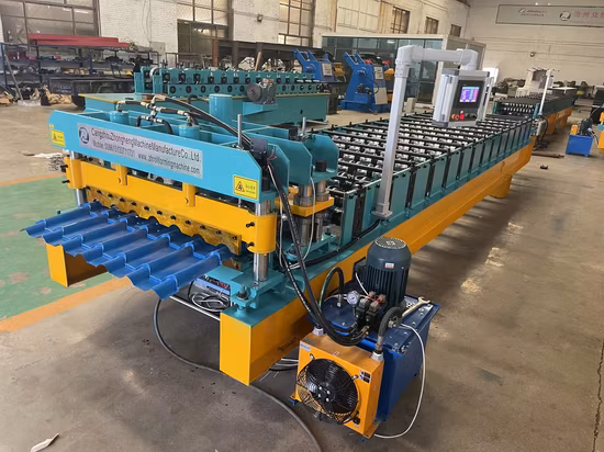 Tuile vitrée Metcoppo Steptiles Panneau mural Appuyez sur l'étape de tôle de toiture en métal Étape de toit Longtile romaine Q Rouleau de tuile formant la machine